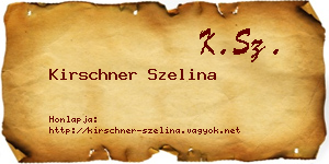 Kirschner Szelina névjegykártya